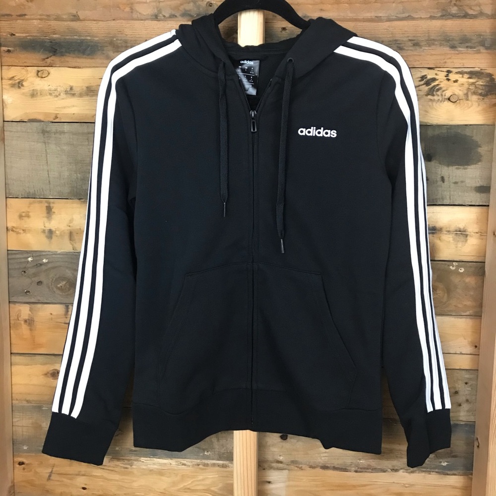 Adidas zip up hooded sweatshirt size small